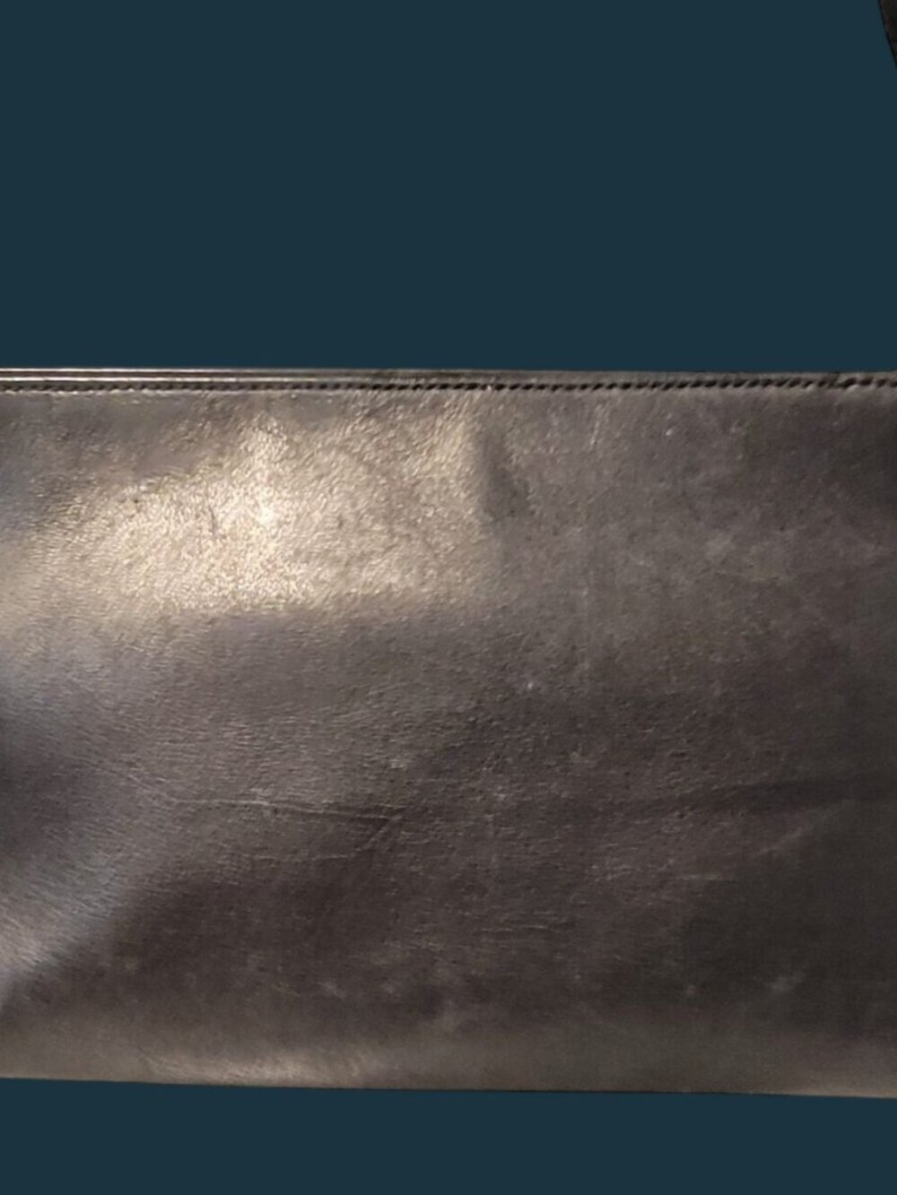 Vintage Coach Black Leather Legacy Slim Shoulder Bag 9861 Baguette Y2K - Picture 16 of 16